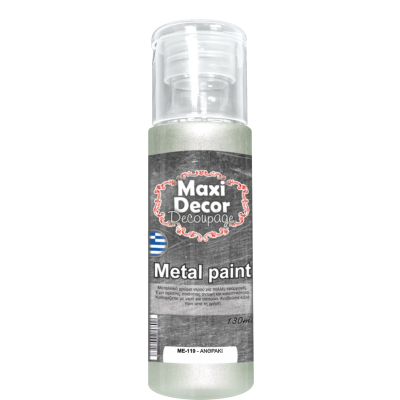 Ακρυλικό Μεταλλικό Χρώμα 130ml Maxi Decor Ανθρακί ΜE119_ME119130